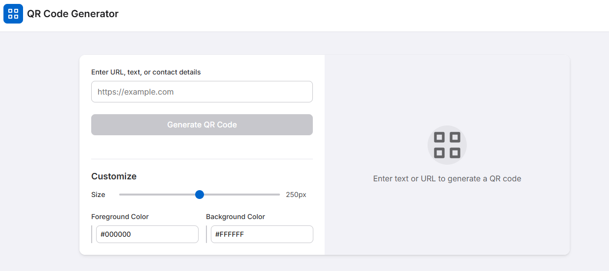 Imagem do Projeto QR code